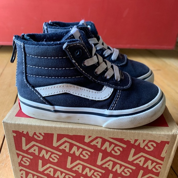 toddler navy blue vans
